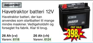 Havetraktor batteri 12V