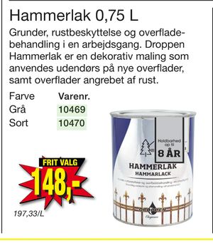 Hammerlak 0,75 L