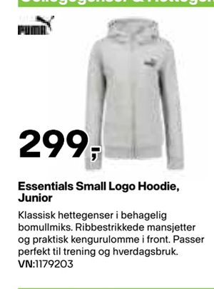Essentials Small Logo Hoodie, Junior