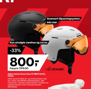 Alpine Helmet Snow Visor ST MIPS 23/24, Unisex