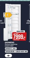 Siemens kjøleskap KS36VVWEP