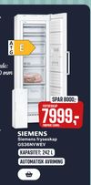 Siemens fryseskap GS36NVWEV