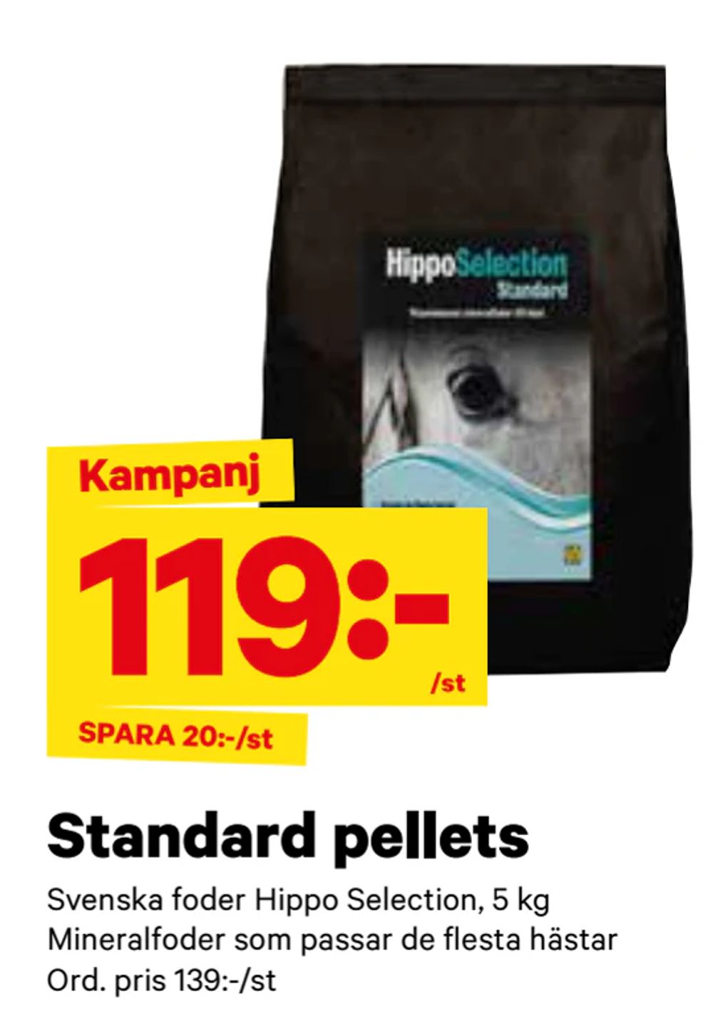 Erbjudanden på Standard pellets från City Gross för 119 kr