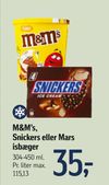 M&M’s, Snickers eller Mars isbæger