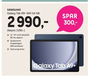 SAMSUNG Galaxy Tab A9+ WiFi 64 GB