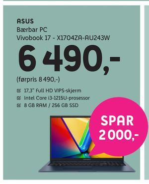 Bærbar PC Vivobook 17 - X1704ZA-AU243W