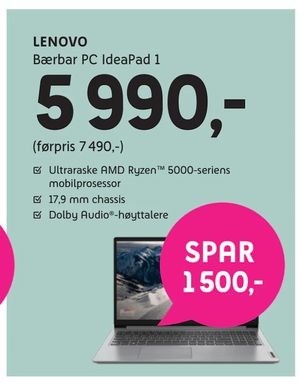 Bærbar PC IdeaPad 1