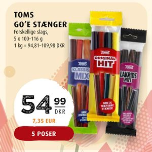 TOMS GO’E STÆNGER