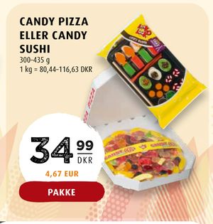 CANDY PIZZA ELLER CANDY SUSHI