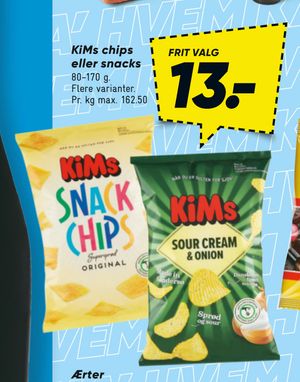 KiMs chips eller snacks
