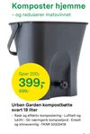Urban Garden kompostbøtte svart 18 liter