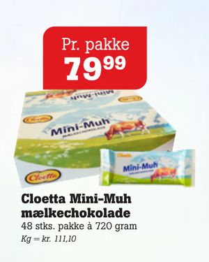 Cloetta Mini-Muh mælkechokolade