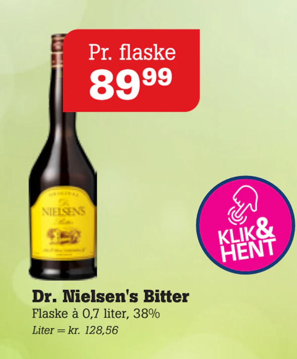 Tilbud på Dr. Nielsen's Bitter fra Poetzsch Padborg til 89,99 kr.