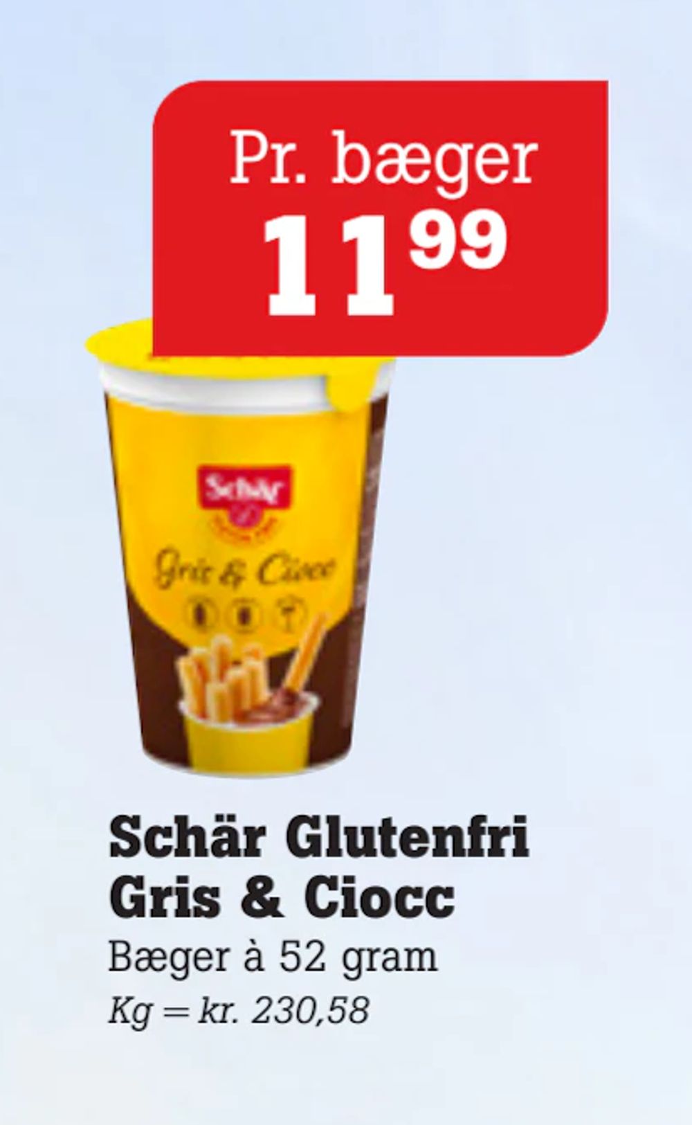 Tilbud på Schär Glutenfri Gris & Ciocc fra Poetzsch Padborg til 11,99 kr.