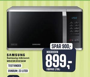 Samsung mikroovn MS23K3523AW