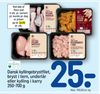 Dansk kyllingebrystfilet, bryst i tern, underlår eller kylling i karry 250-700 g