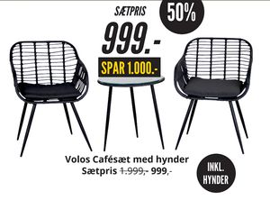 Volos Cafésæt med hynder Sætpris