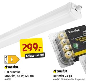 LED-armatur 5000 lm, 44 W, 123 cm