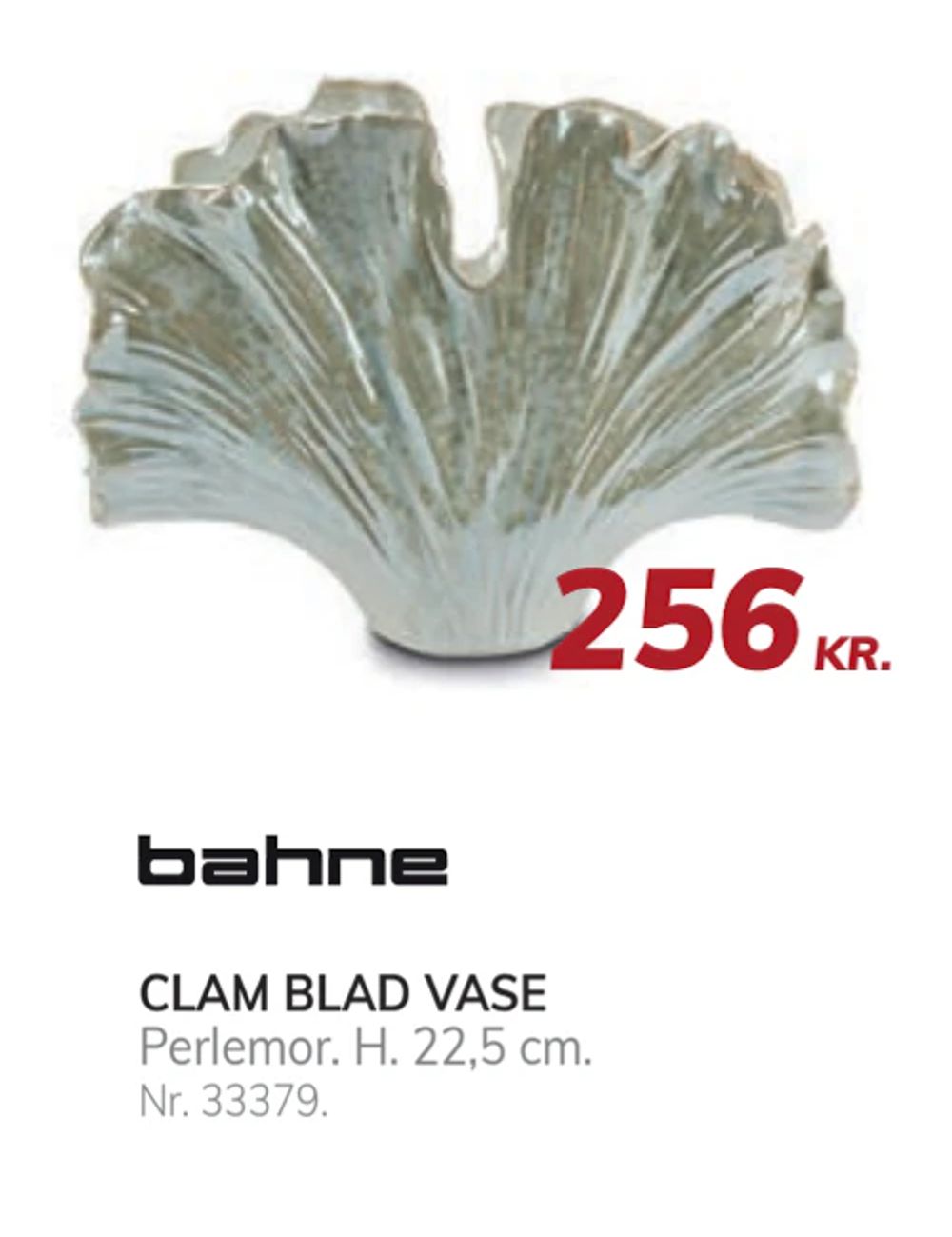 Tilbud på CLAM BLAD VASE fra Daells Bolighus til 256 kr.