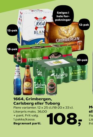 1664, Grimbergen, Carlsberg eller Tuborg