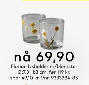 Florian lysholder m/blomster