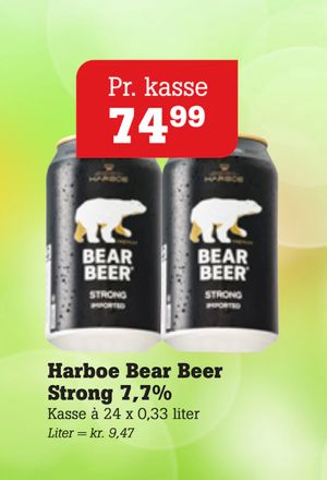 Harboe Bear Beer Strong 7,7%
