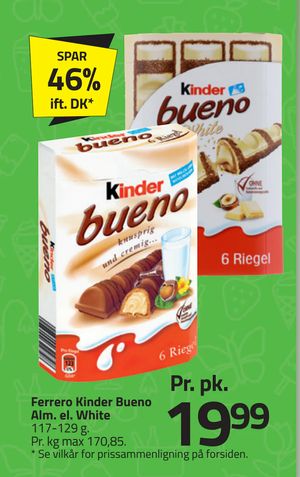 Ferrero Kinder Bueno Alm. el. White