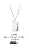 LUCAS Halssmykke 925 sølv