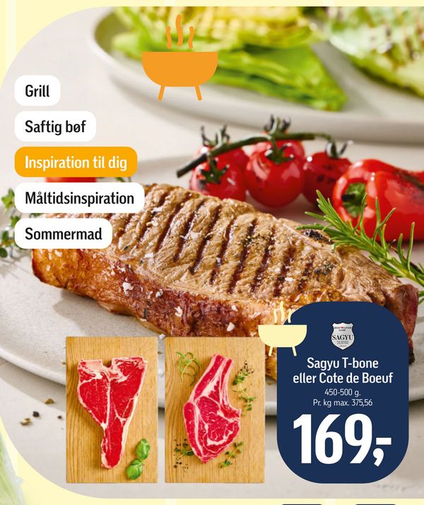 Sagyu T-bone eller Cote de Boeuf