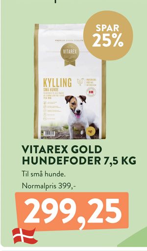 VITAREX GOLD HUNDEFODER 7,5 KG