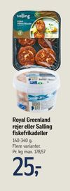 Royal Greenland rejer eller Salling fiskefrikadeller