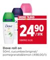 Dove roll on