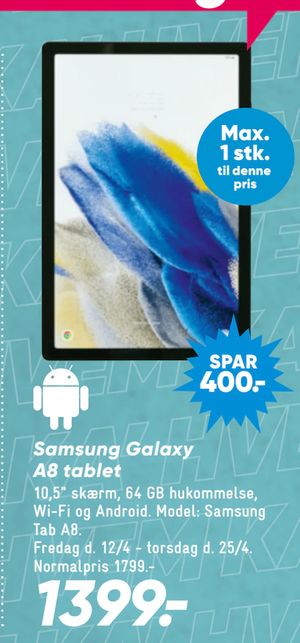 Samsung Galaxy A8 tablet