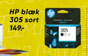 HP blæk 305 sort