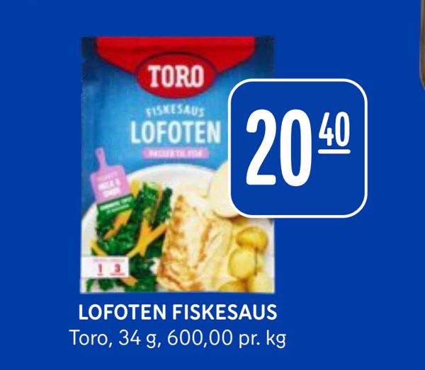 LOFOTEN FISKESAUS Toro, 34 g, 600,00 pr. kg