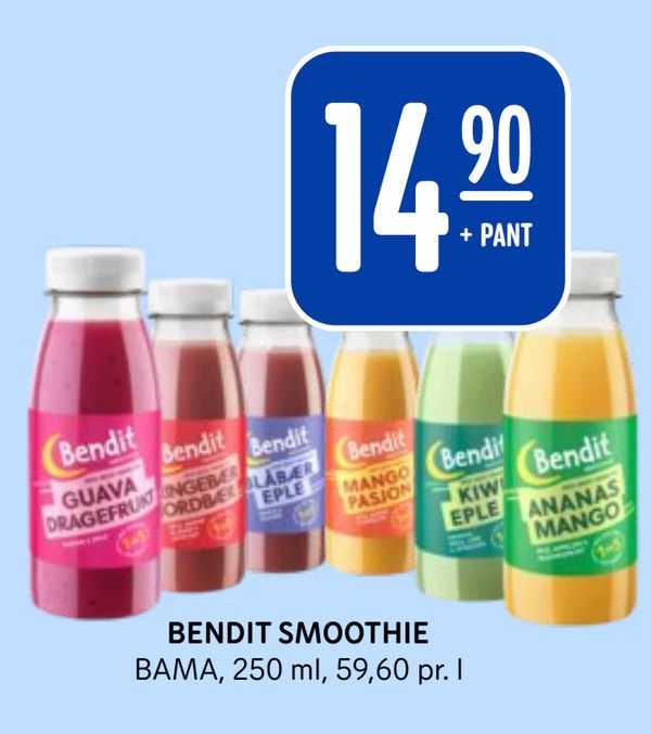 BENDIT SMOOTHIE BAMA, 250 ml, 59,60 pr. l + PANT