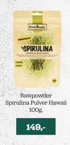 Rawpowder Spirulina Pulver Hawaii 100g