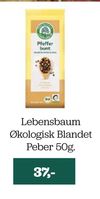 Lebensbaum Økologisk Blandet Peber 50g.