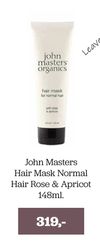 John Masters Hair Mask Normal Hair Rose & Apricot