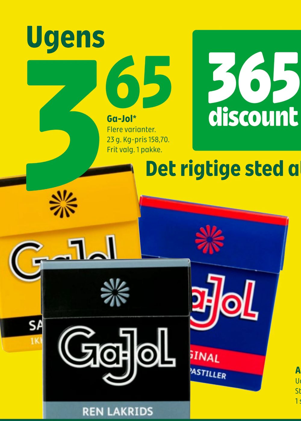 Deals on Ga-Jol from 365discount at 3,65 kr.
