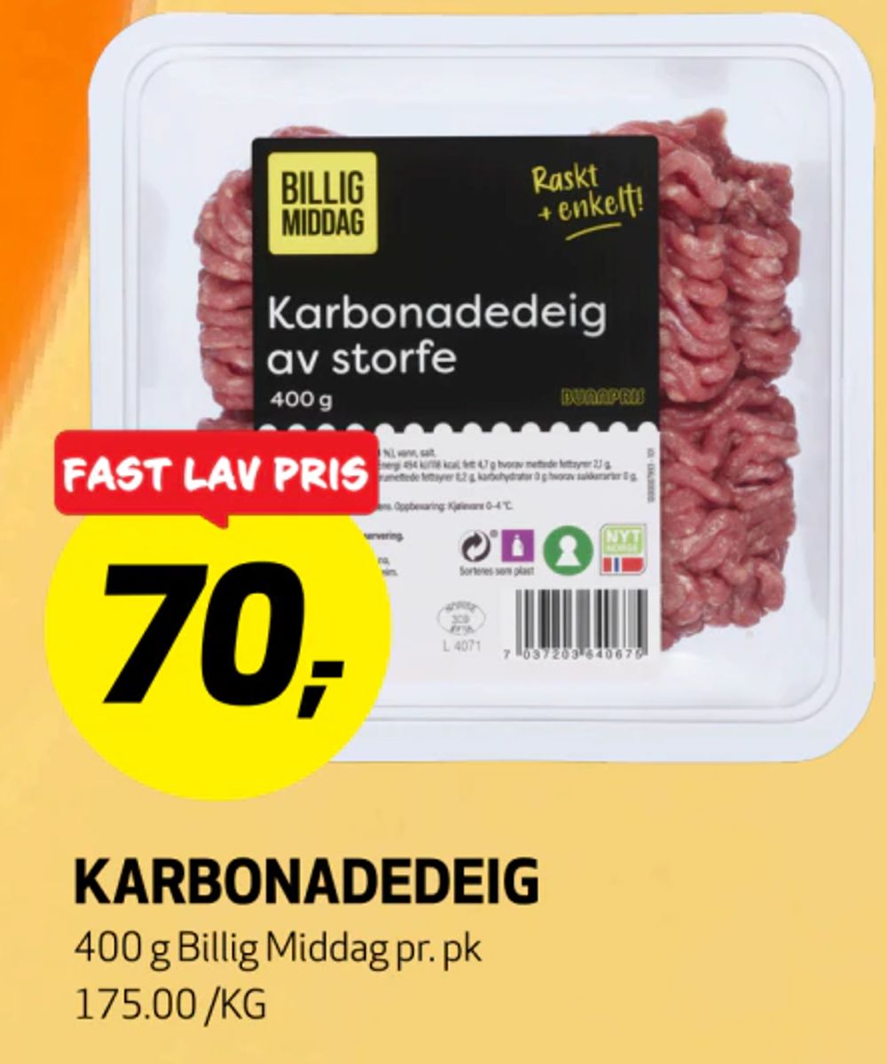 Karbonadedeig