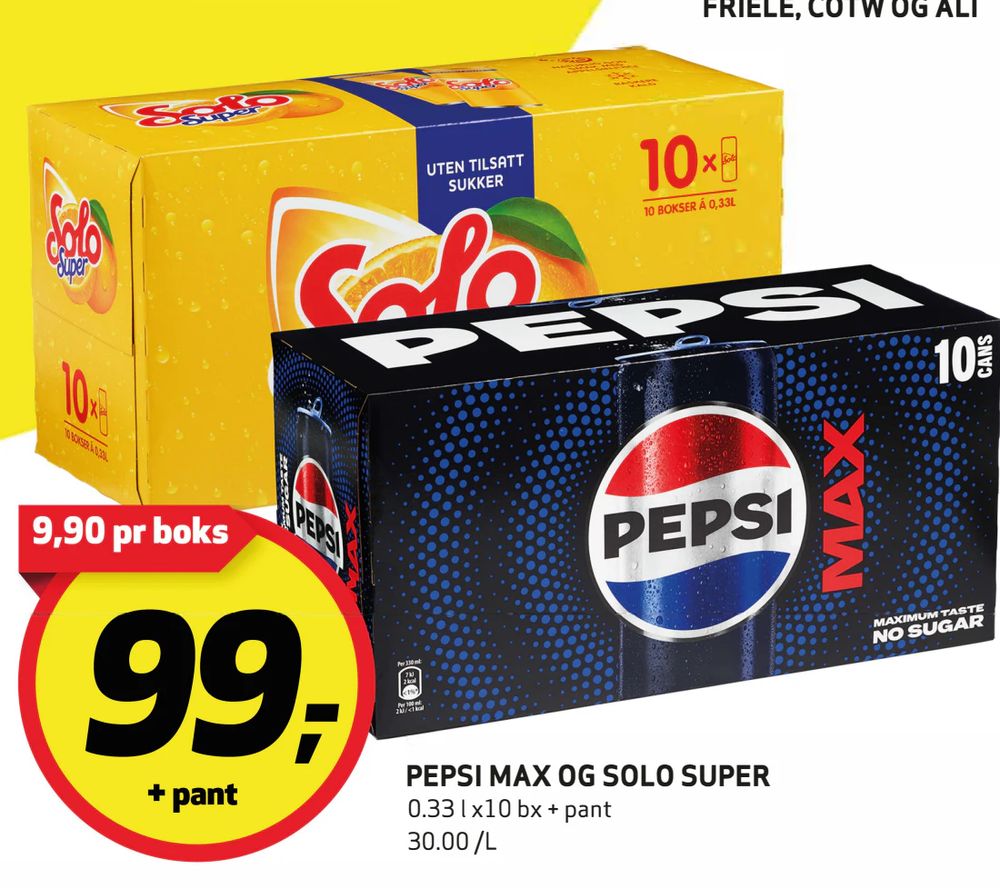 Pepsi Max og Solo Super