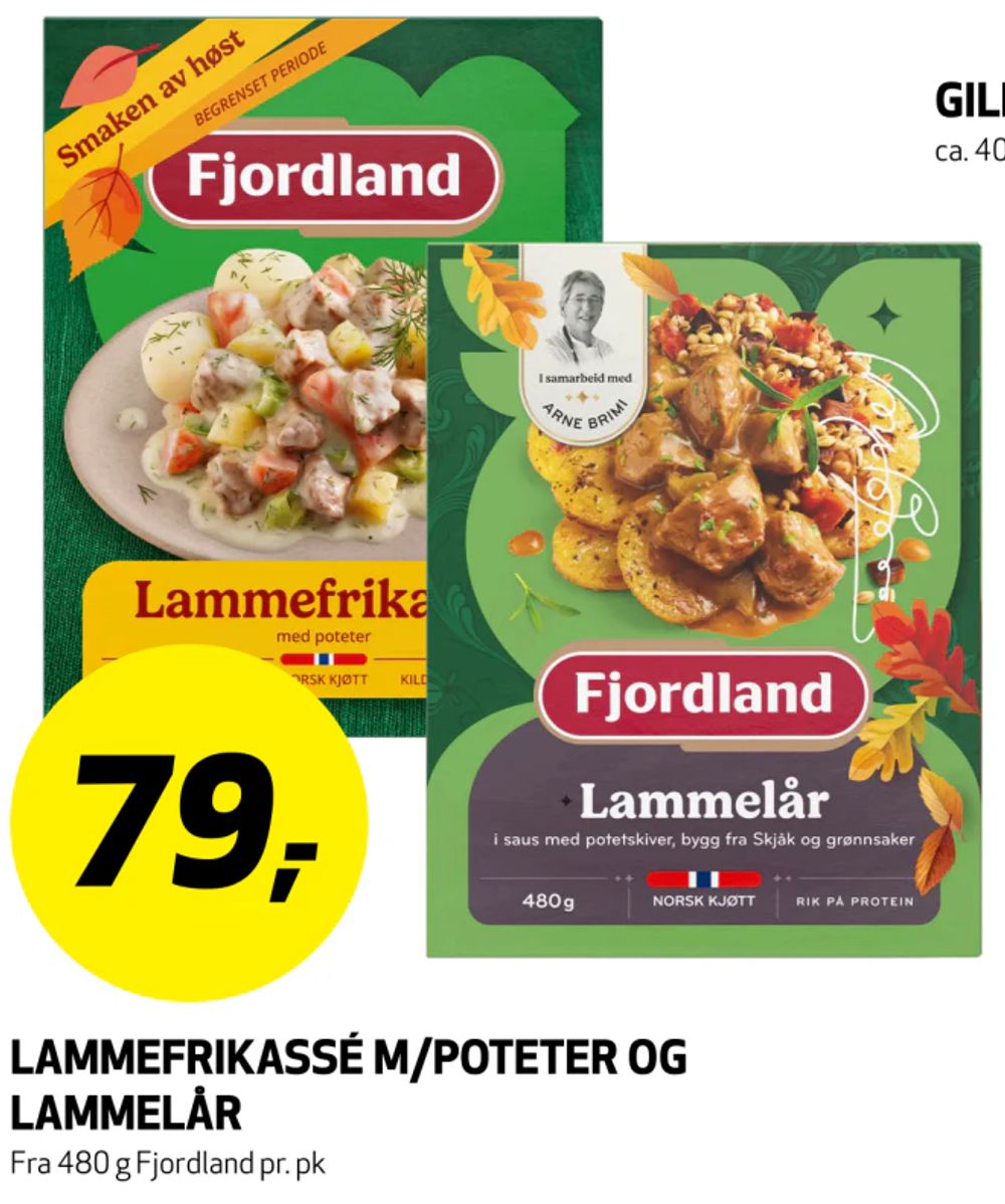 Lammefrikassé M/Poteter og Lammelår