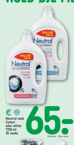Neutral vask Colour eller white 1750 ml 35 vaske