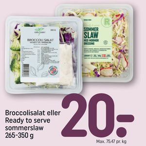 Broccolisalat eller Ready to serve sommerslaw 265-350 g