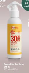 Derma Kids Sun Spray SPF 30
