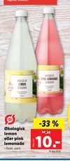 Økologisk lemon eller pink lemonade