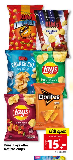 Kims, Lays eller Doritos chips