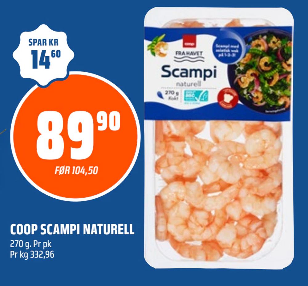 Coop Scampi Naturell