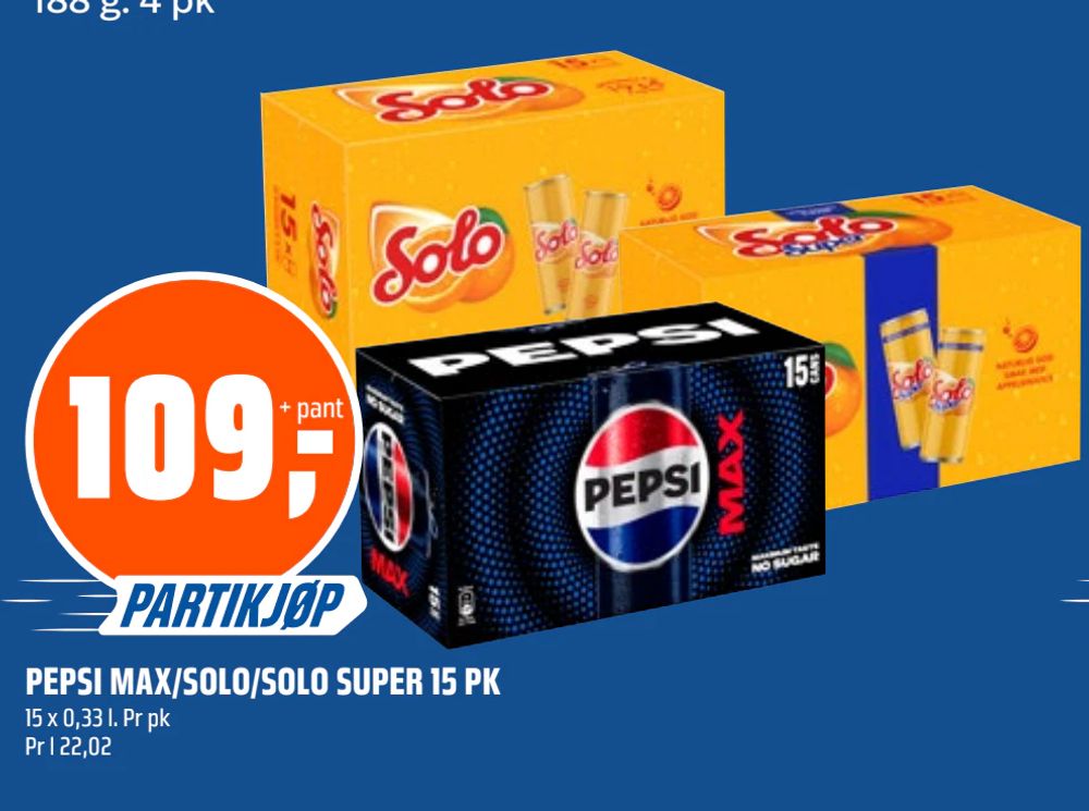 Pepsi Max/Solo/Solo Super 15 Pk